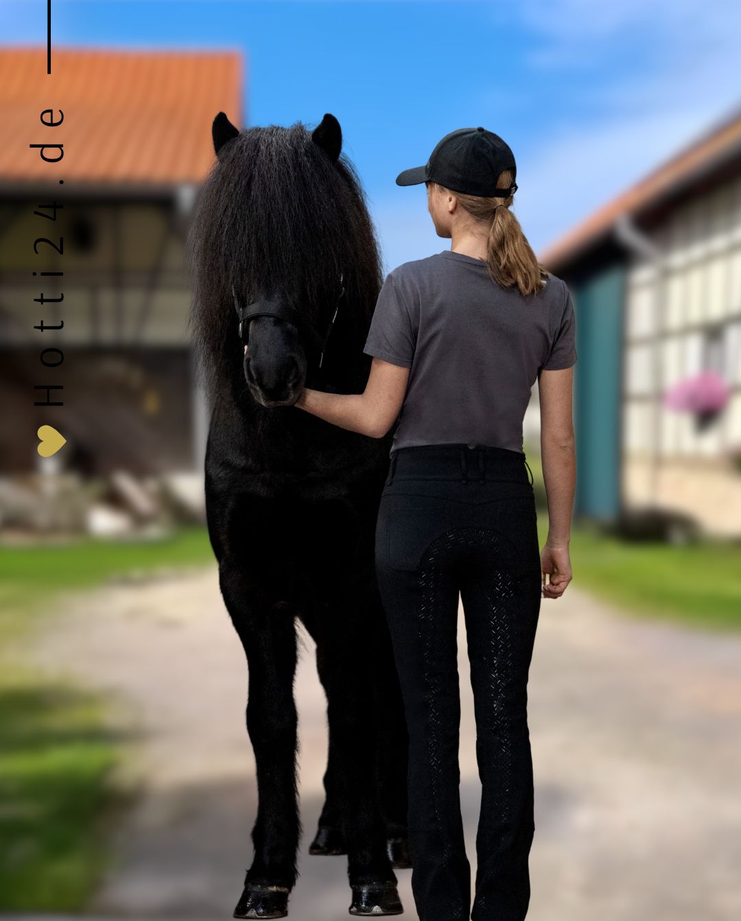 Eques Damen Reithose Jodphur KLFreja FullGrip Black