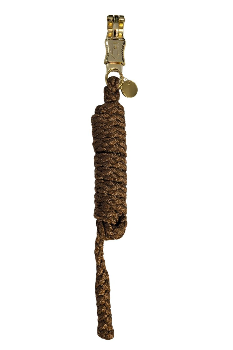EQuest Lead Rope Ultimo Panic Hook Brass Cinnamon