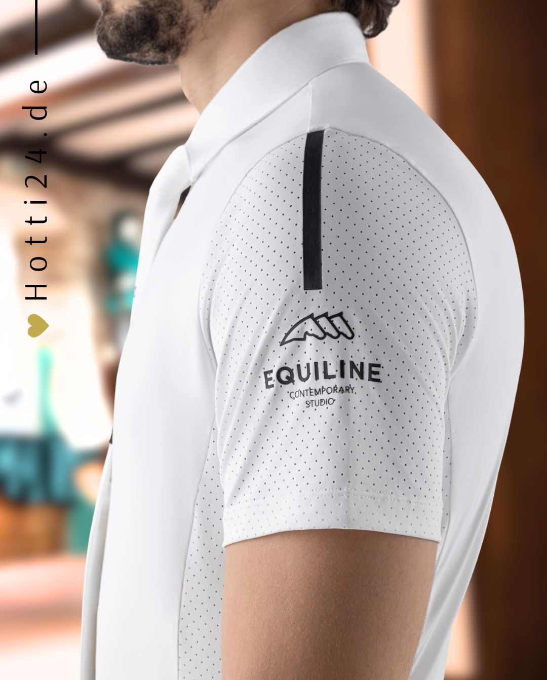 EQUILINE »Turniershirt Cooac White