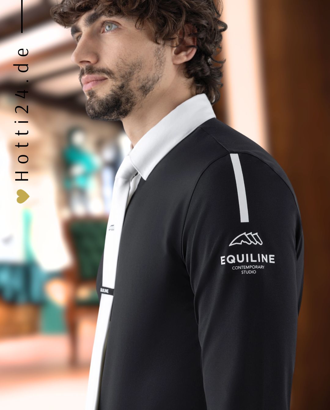 EQUILINE »Turnierhemd Curic Black