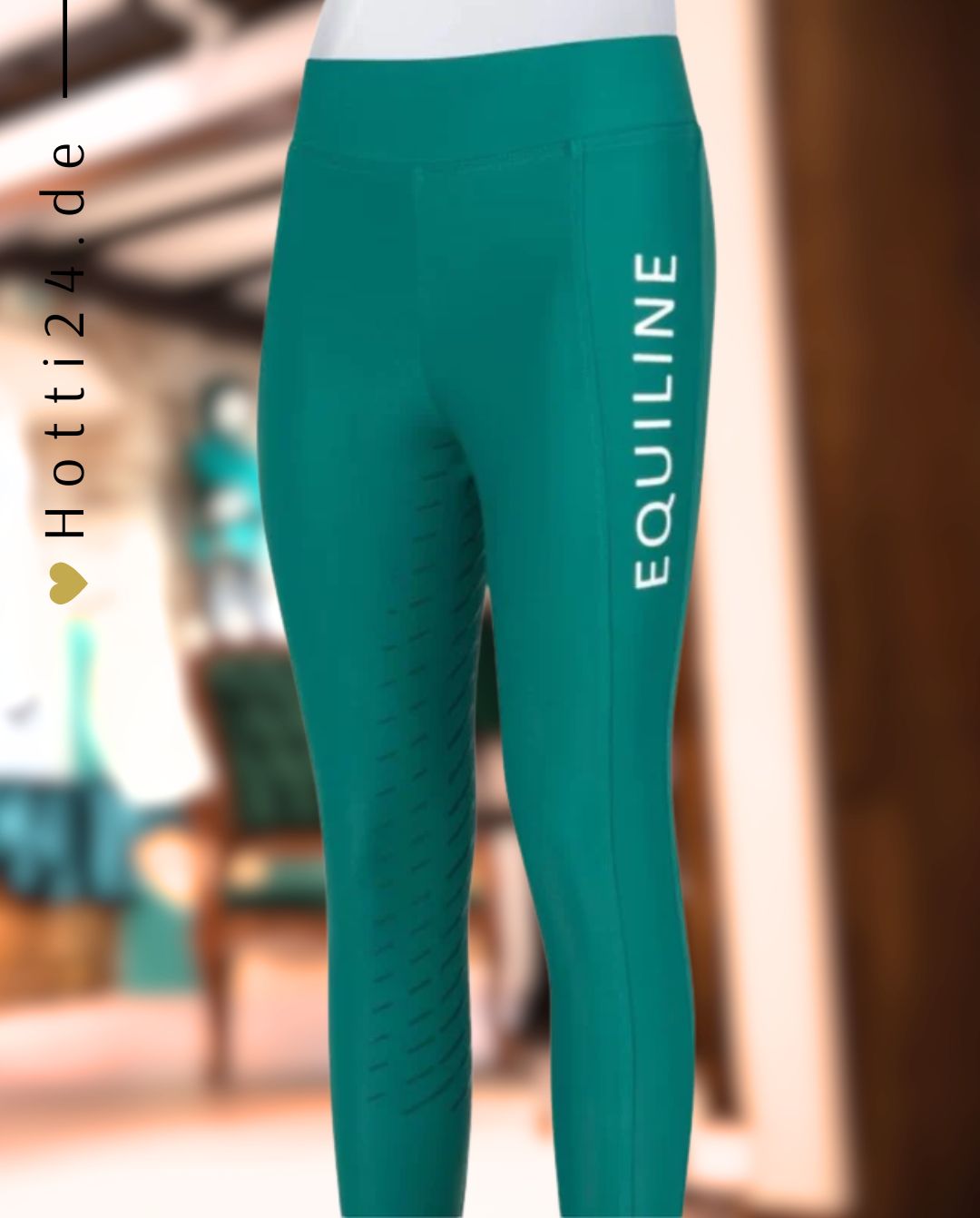 EQUILINE »Reitleggings Chunk KnieGrip Pepper Green