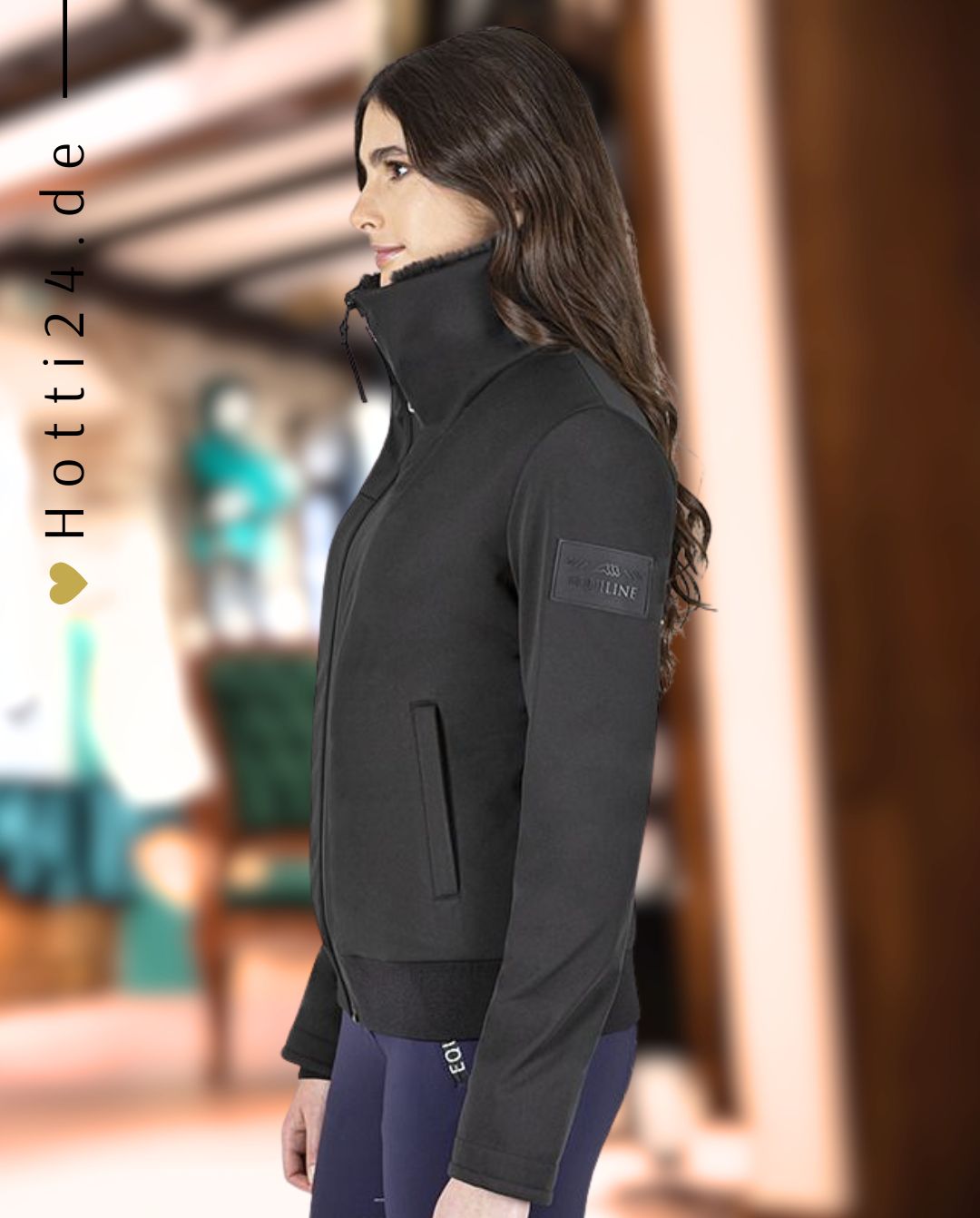 EQUILINE »Softshelljacke Cerfec Black