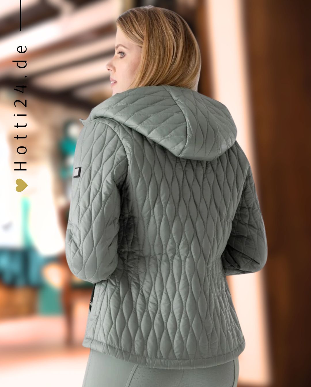 EQUILINE »Trainingsjacke Steppjacke Esabe Green Milieu