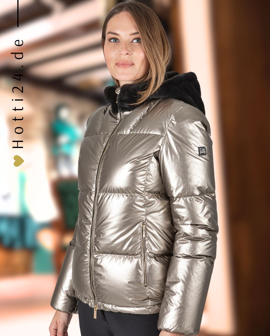 EQUILINE »Daunenjacke Gatheg Champagner