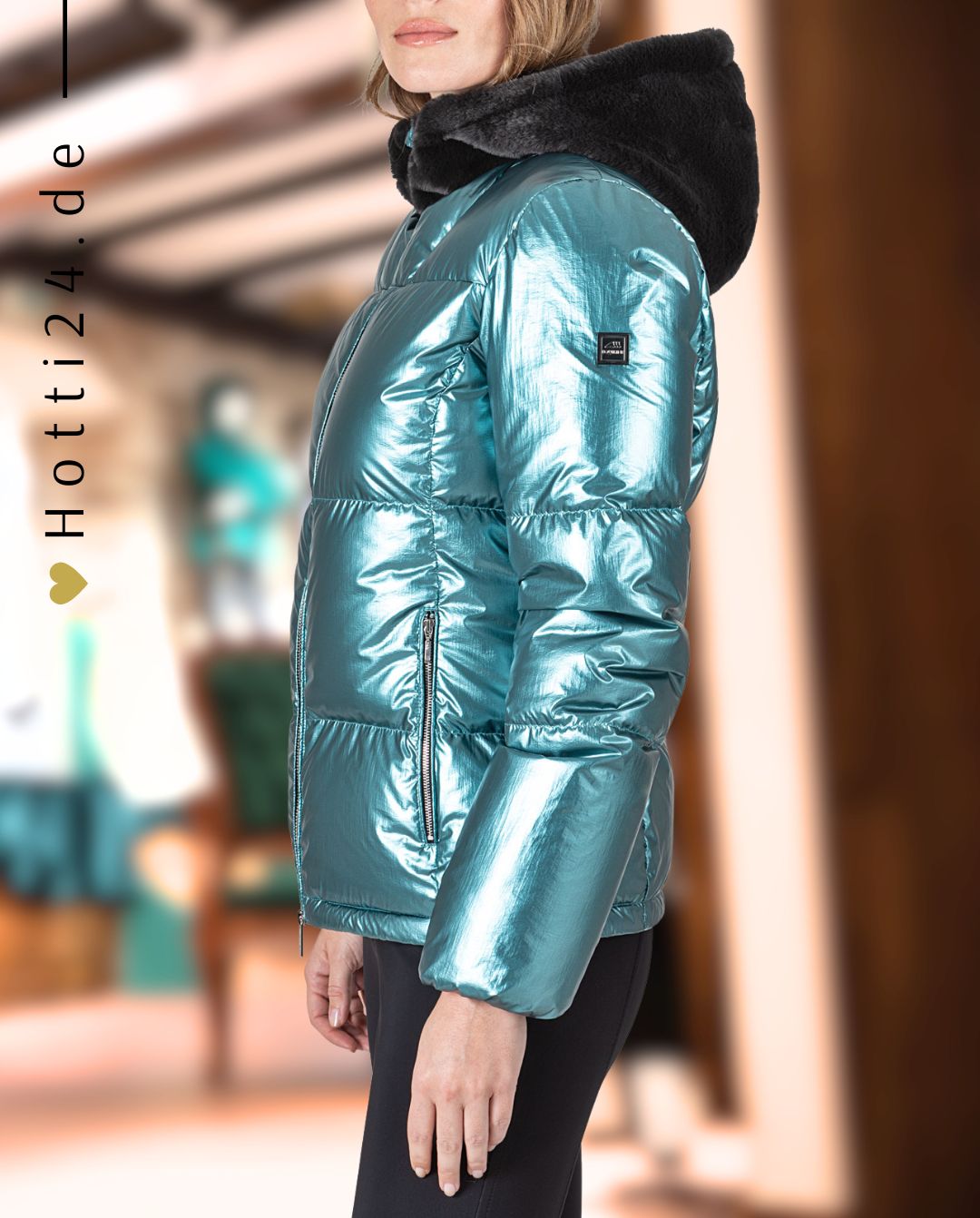 EQUILINE »Daunenjacke Gatheg Green Beetle