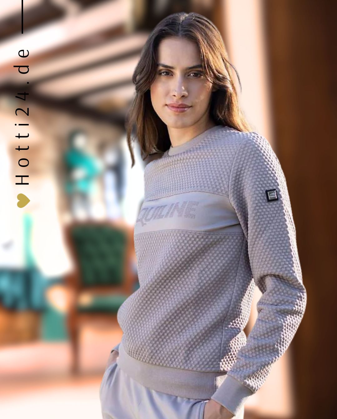 EQUILINE »Pullover Elspete Sabbia