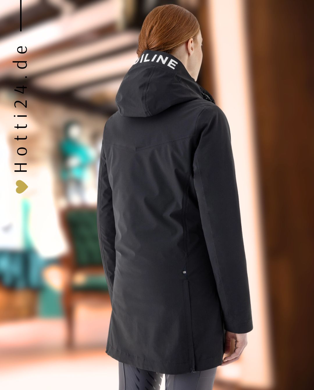 EQUILINE »Regenjacke Cegnum Schwarz