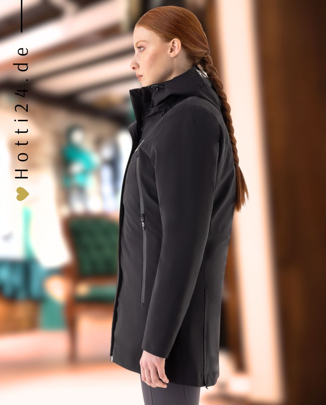 EQUILINE »Regenjacke Cegnum Schwarz