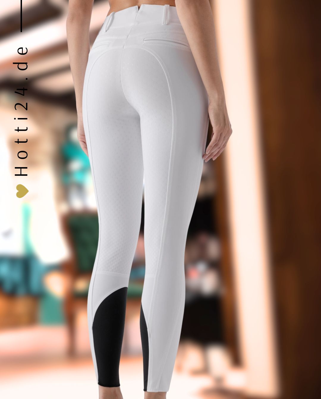EQUILINE »Reithose Adellek FullGrip White