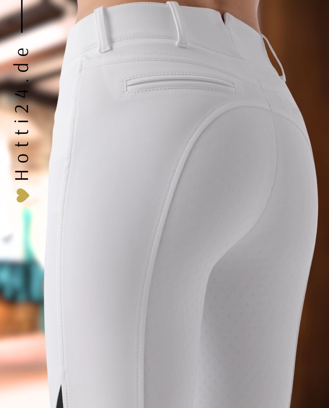 EQUILINE »Reithose Adellek FullGrip White