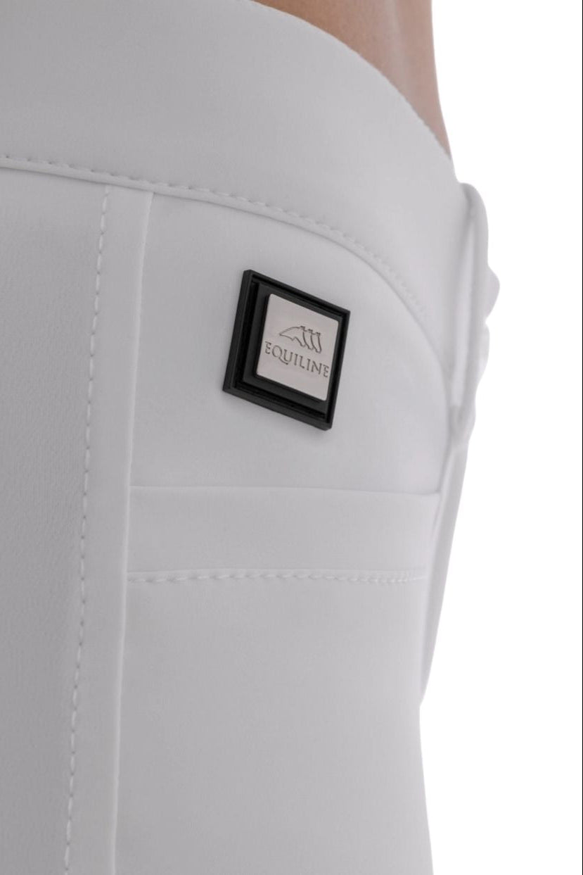Equiline Reithose Atirk KnieGrip Weiß