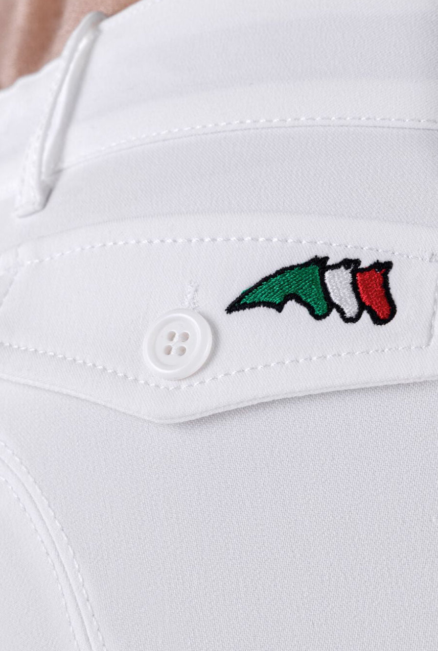 Equiline »Damen Reithose Boston KnieGrip White