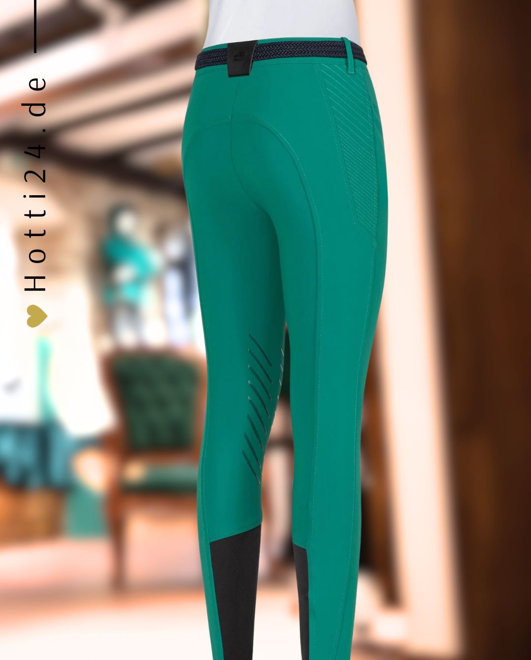 EQUILINE »Reithose Choicekh KnieGrip Pepper Green