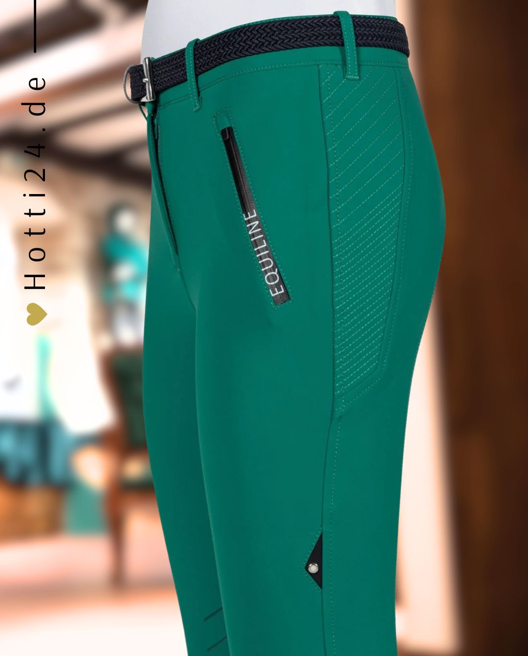 EQUILINE »Reithose Choicekh KnieGrip Pepper Green