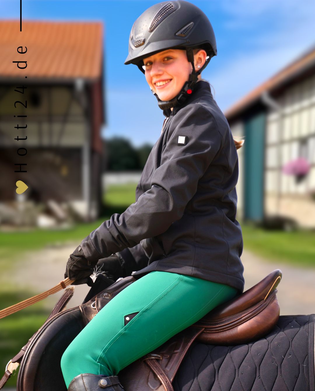 EQUILINE »Reithose Choicekh KnieGrip Pepper Green