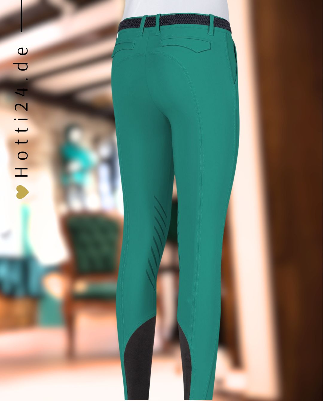 EQUILINE »Reithose Crendak KnieGrip Pepper Green
