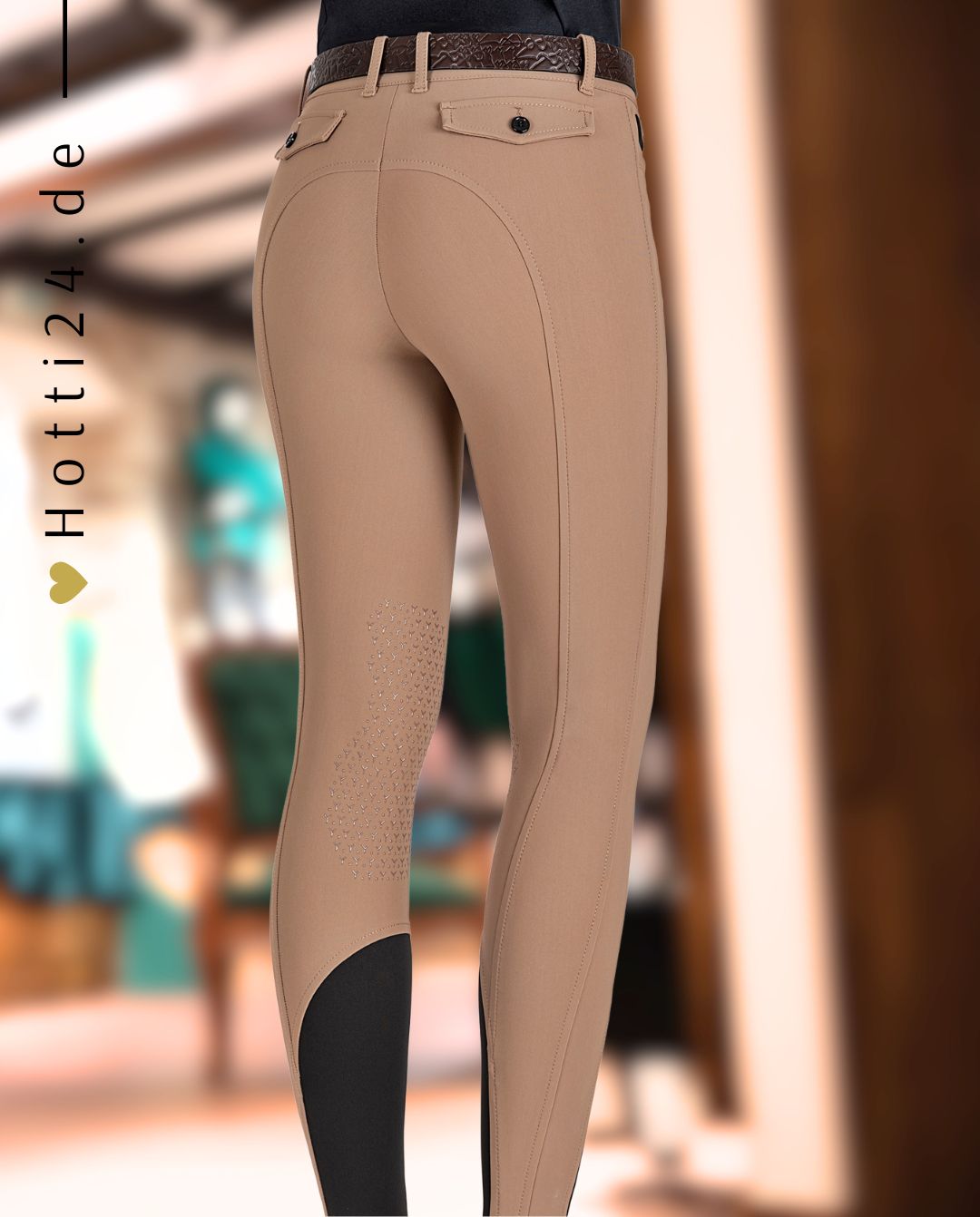 EQUILINE »Reithose Etraek KnieGrip Camel