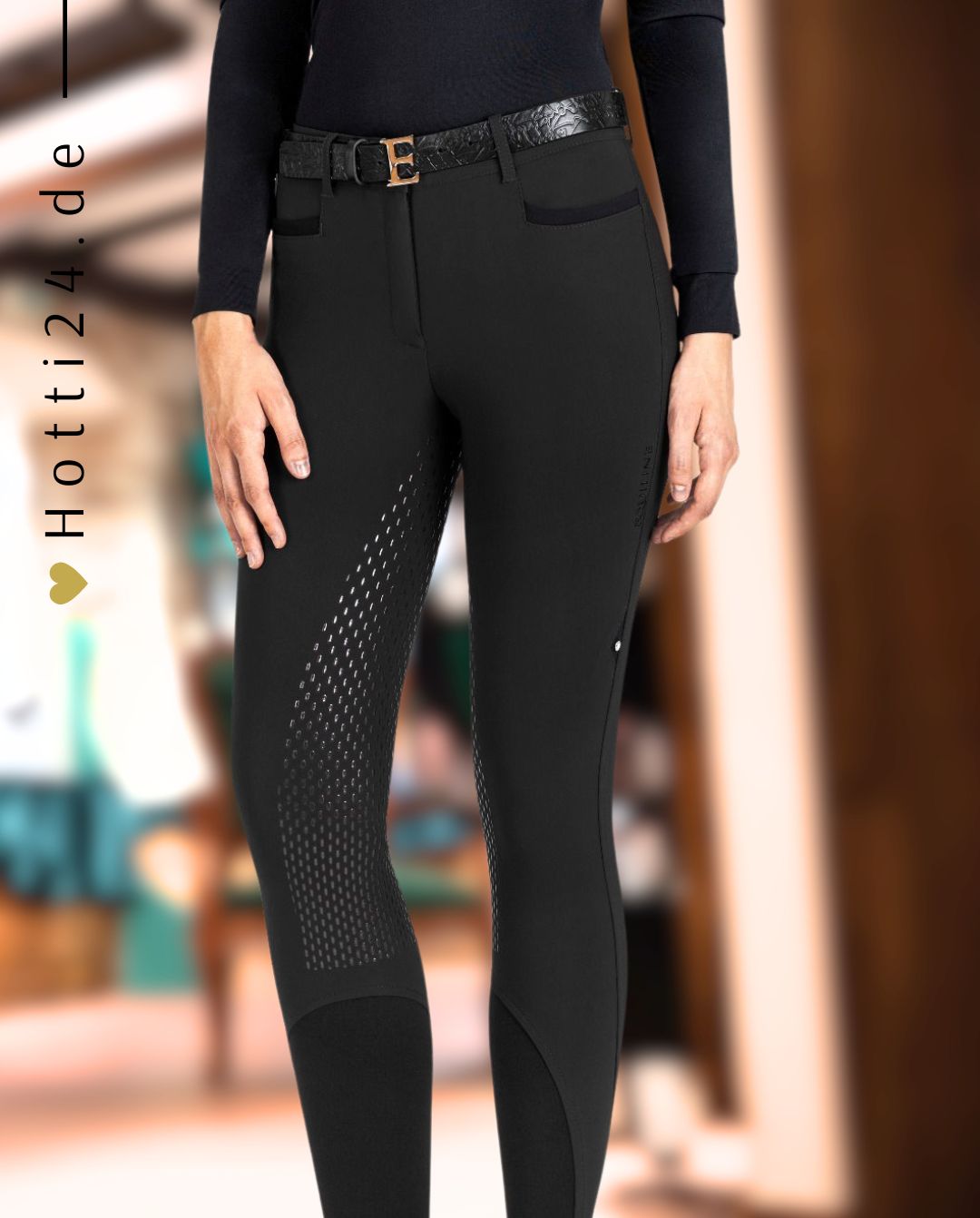 EQUILINE »Reithose Naltef FullGrip Black