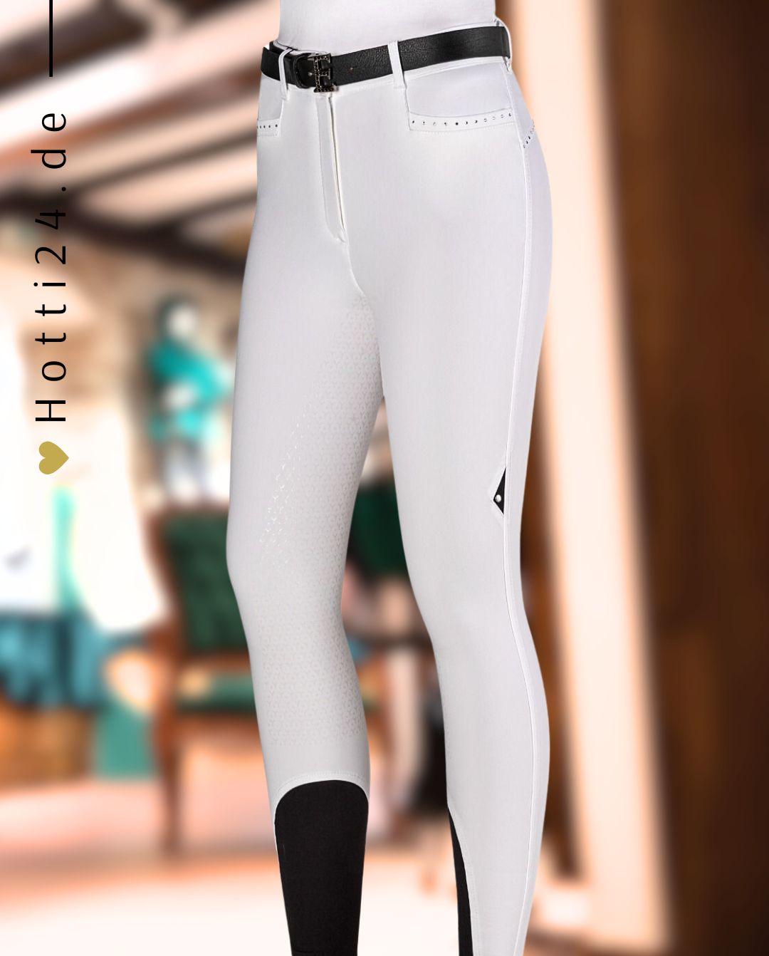 EQUILINE »Reithose Garief FullGrip White