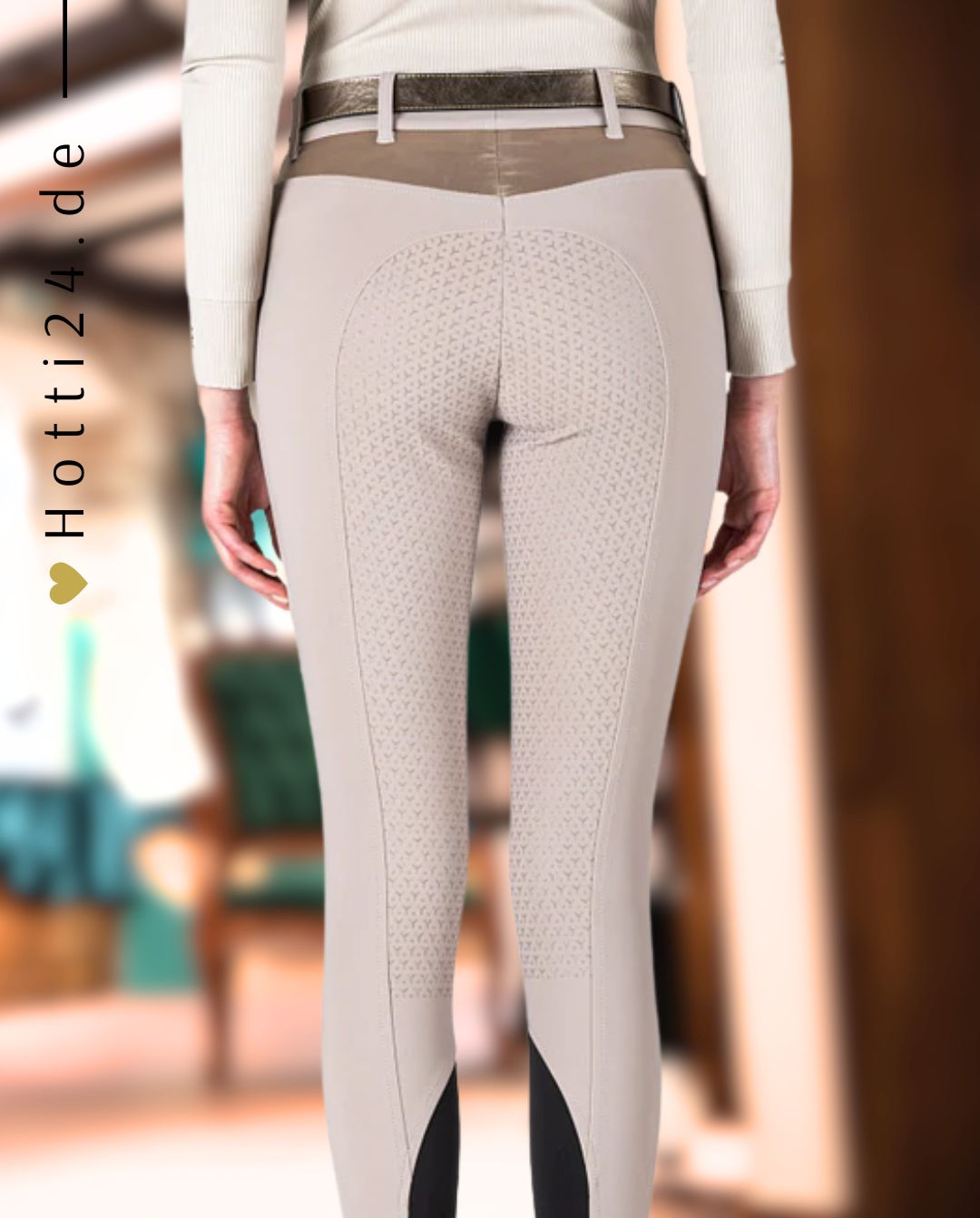 EQUILINE »Reithose Gerlefh FullGrip Taupe