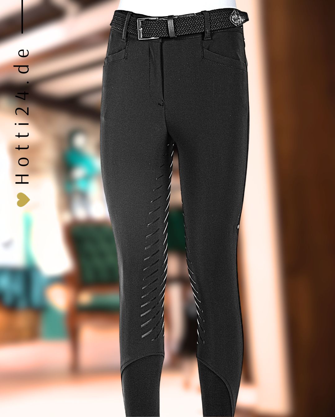 EQUILINE »Reithose Wadellef FullGrip Black