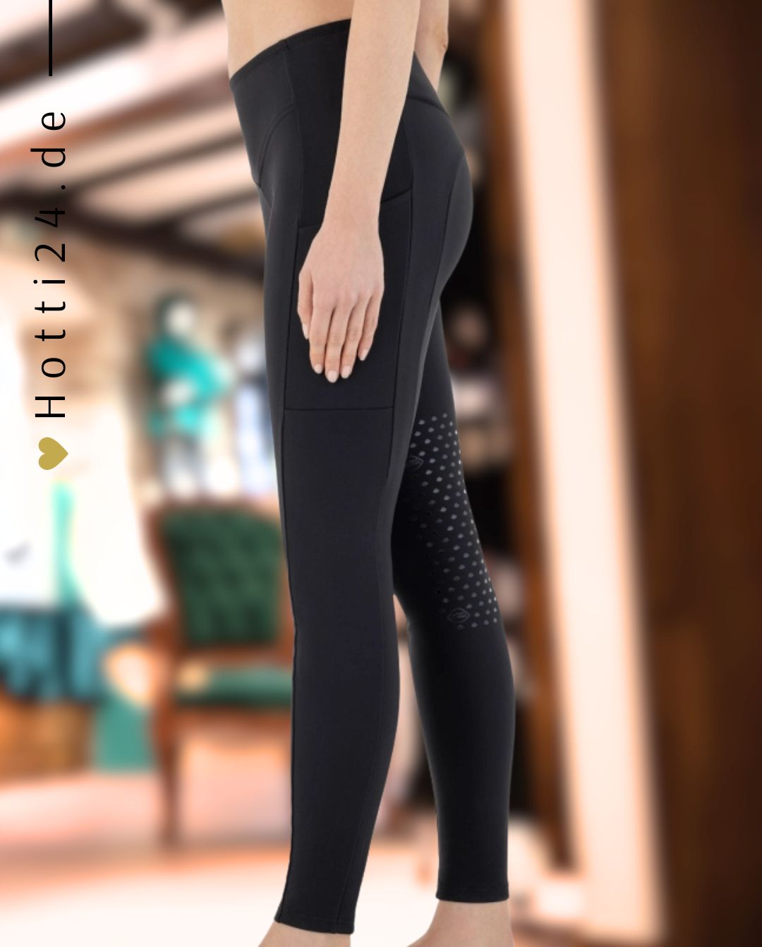 Equiline »Reitleggings Caiskh KnieGrip Black