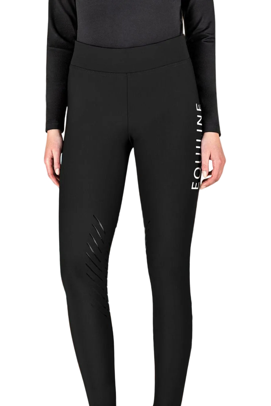 Equiline »Damen Reitleggings Chunk KnieGrip Black