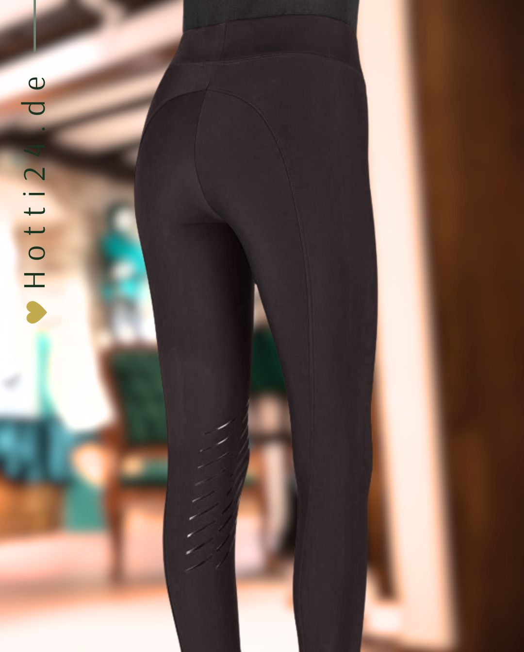 EQUILINE »Reitleggings Chunk KnieGrip Black