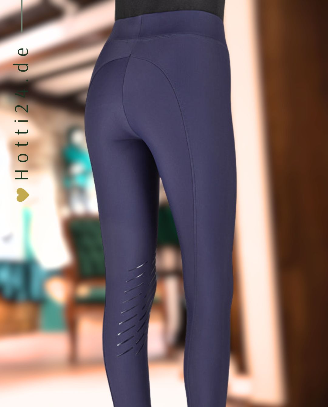 EQUILINE »Reitleggings Chunk KnieGrip Cobalt