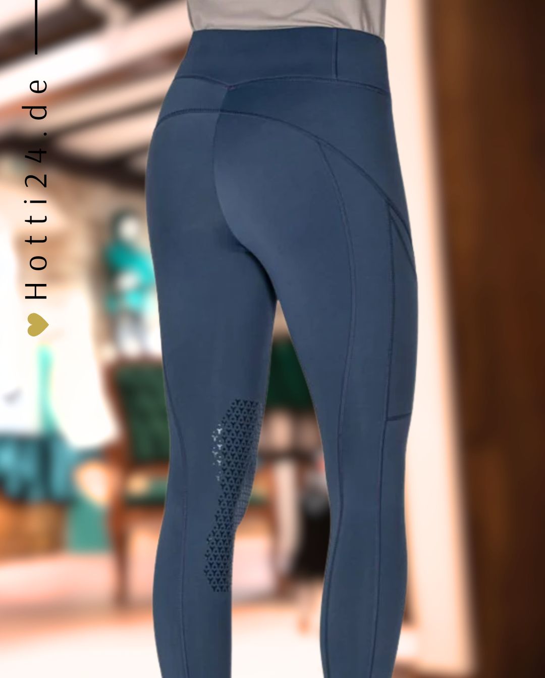 EQUILINE »Reitleggings Edodiek KnieGrip Diplomatic Blue