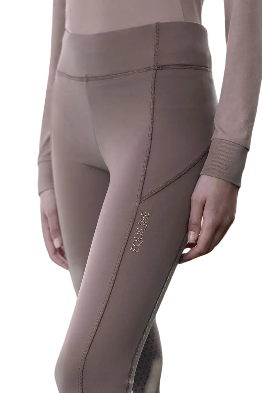 Equiline Women's Riding Leggings Edodiek Knee Grip Deep Sand