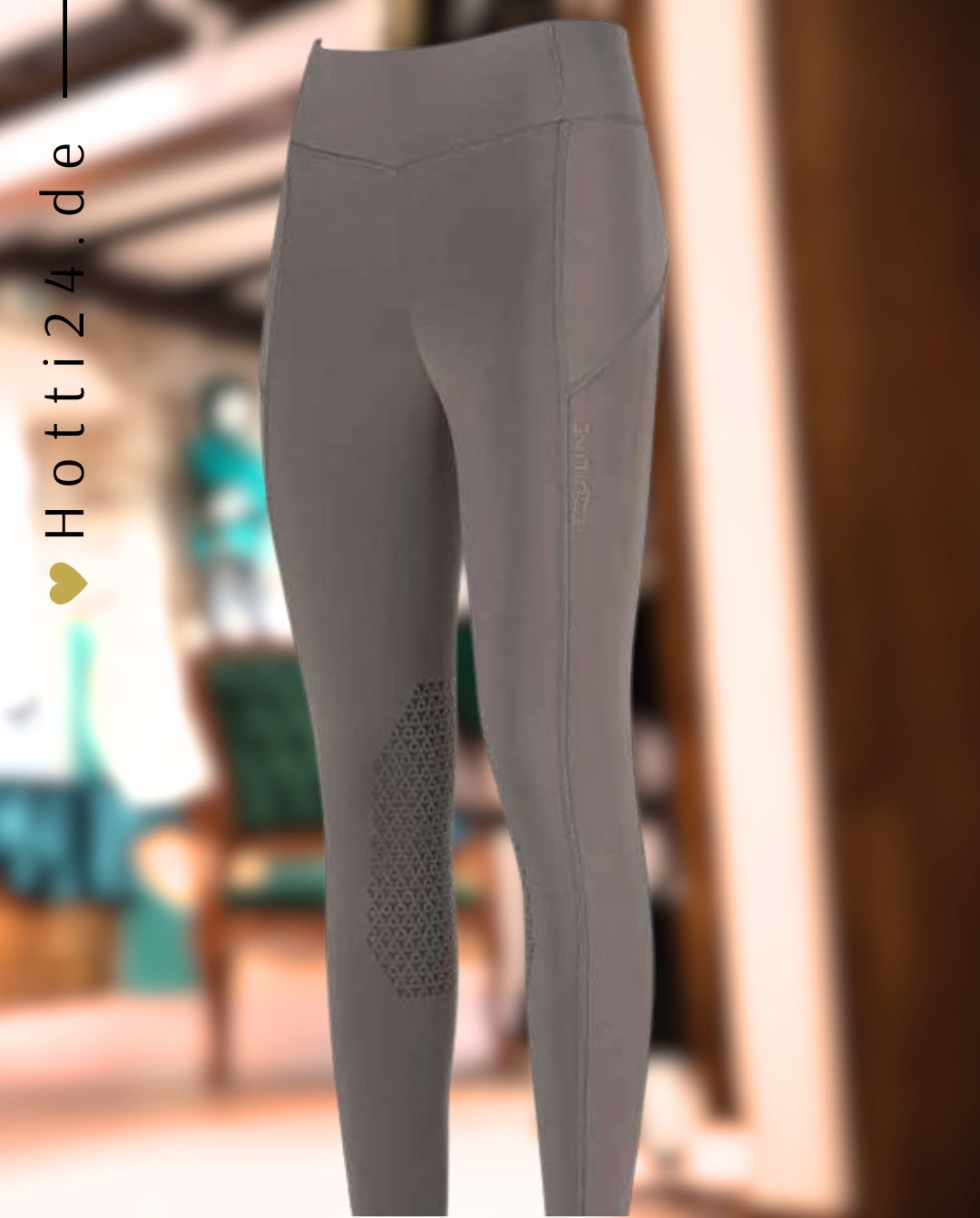 EQUILINE »Reitleggings Edodiek KnieGrip Deep Sand