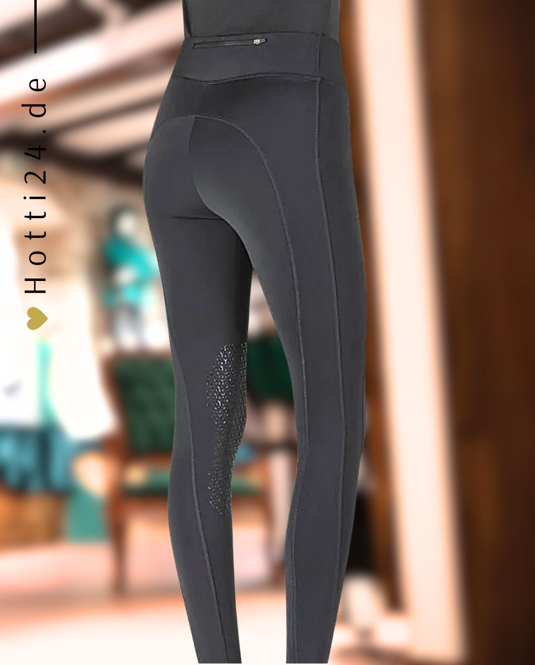 EQUILINE »Reitleggings Gulk KnieGrip Black