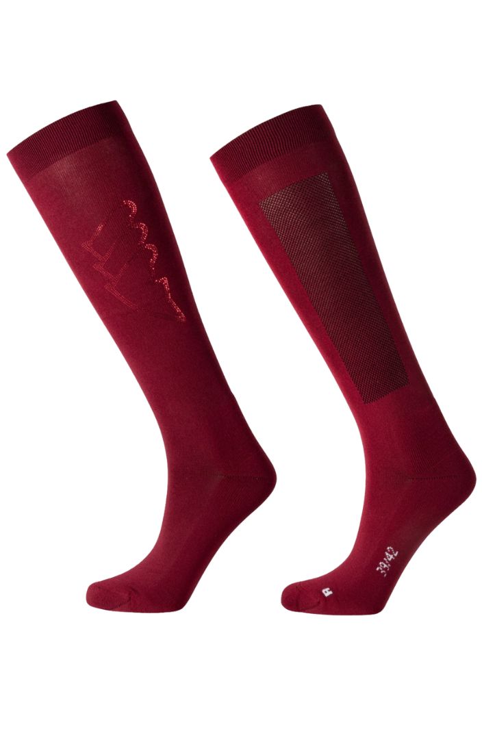Equiline Damen Reitsocken Eqglosy Alpine Plum