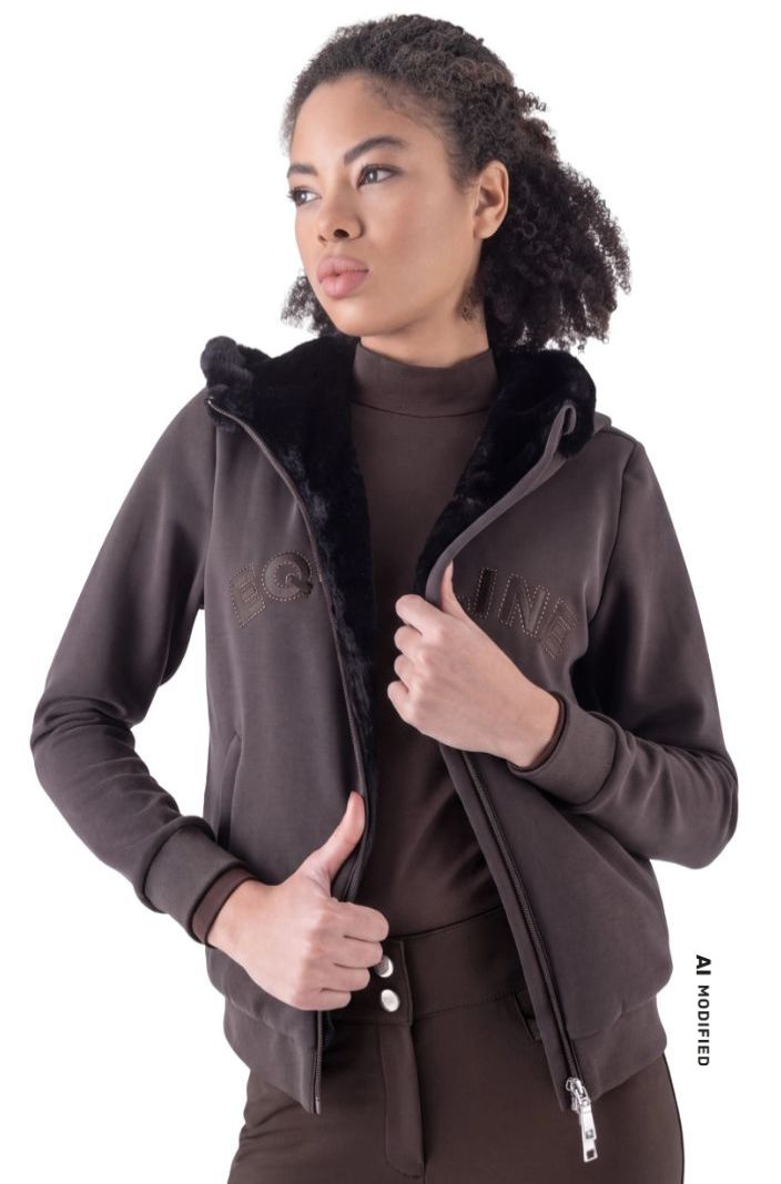 Equiline Sweatjacke Eqgert Coffee Bean