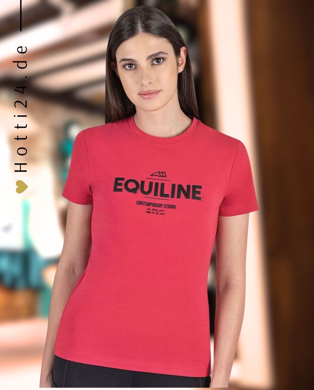 EQUILINE »T-Shirt Chloec Cherry Red