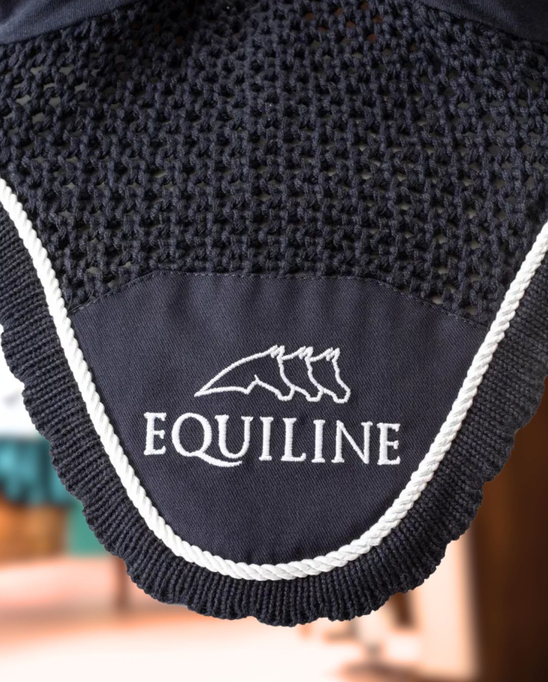 Equiline "Outline" Fly Bonnet Navy