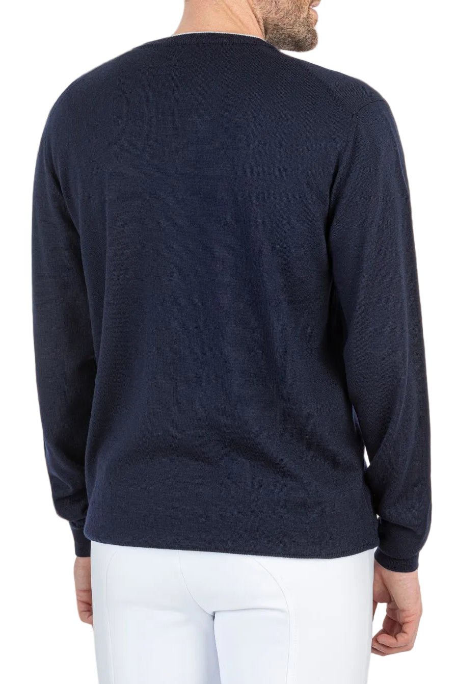 Equiline "Men's Jumper Cedec Blue