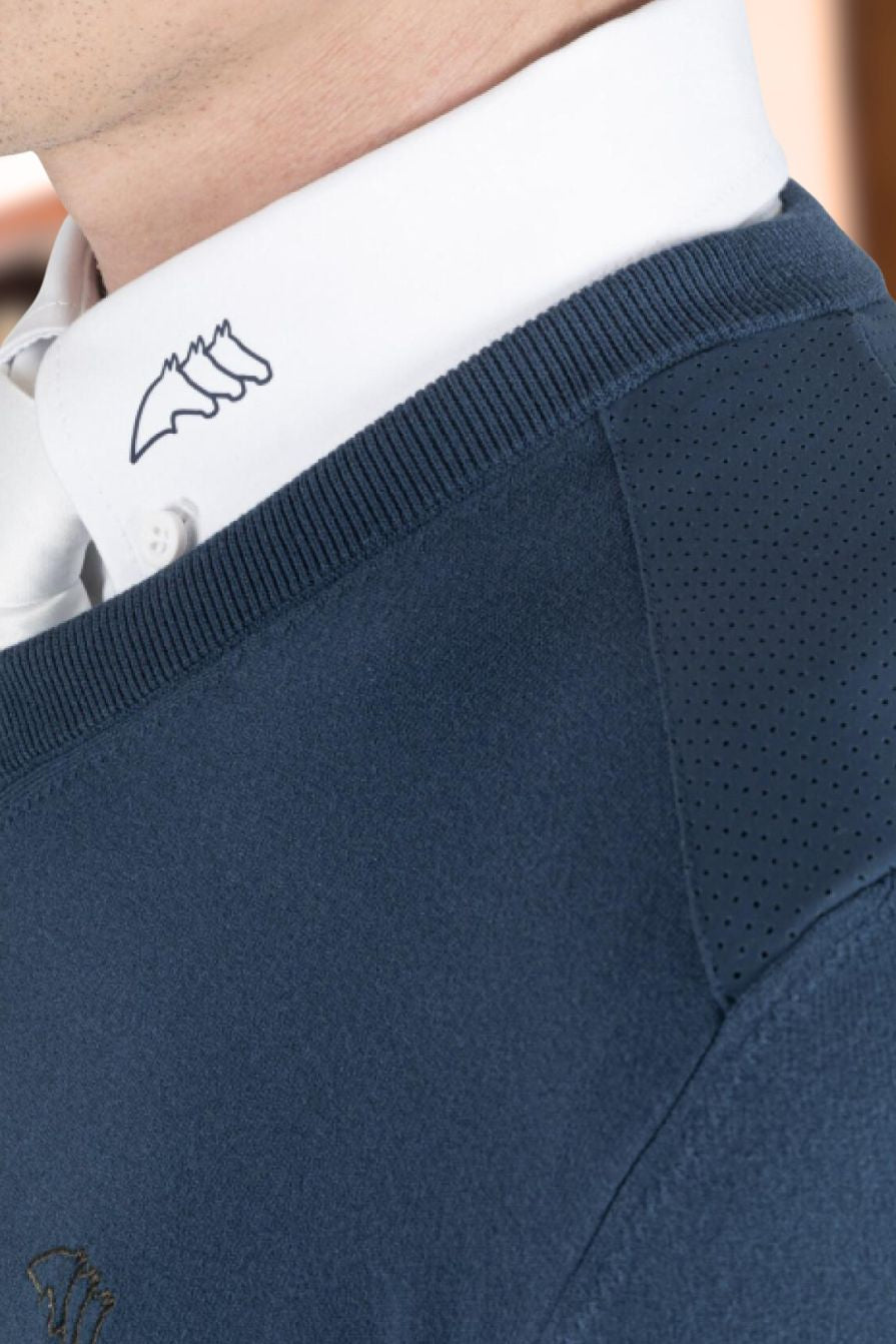 Equiline "Men's Jumper Erbele Diplomatic Blue