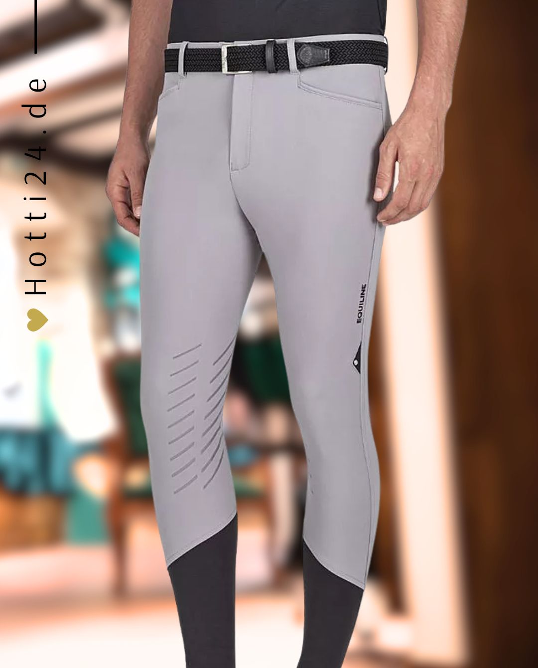 EQUILINE »Reithose Clark KnieGrip Stone Grey