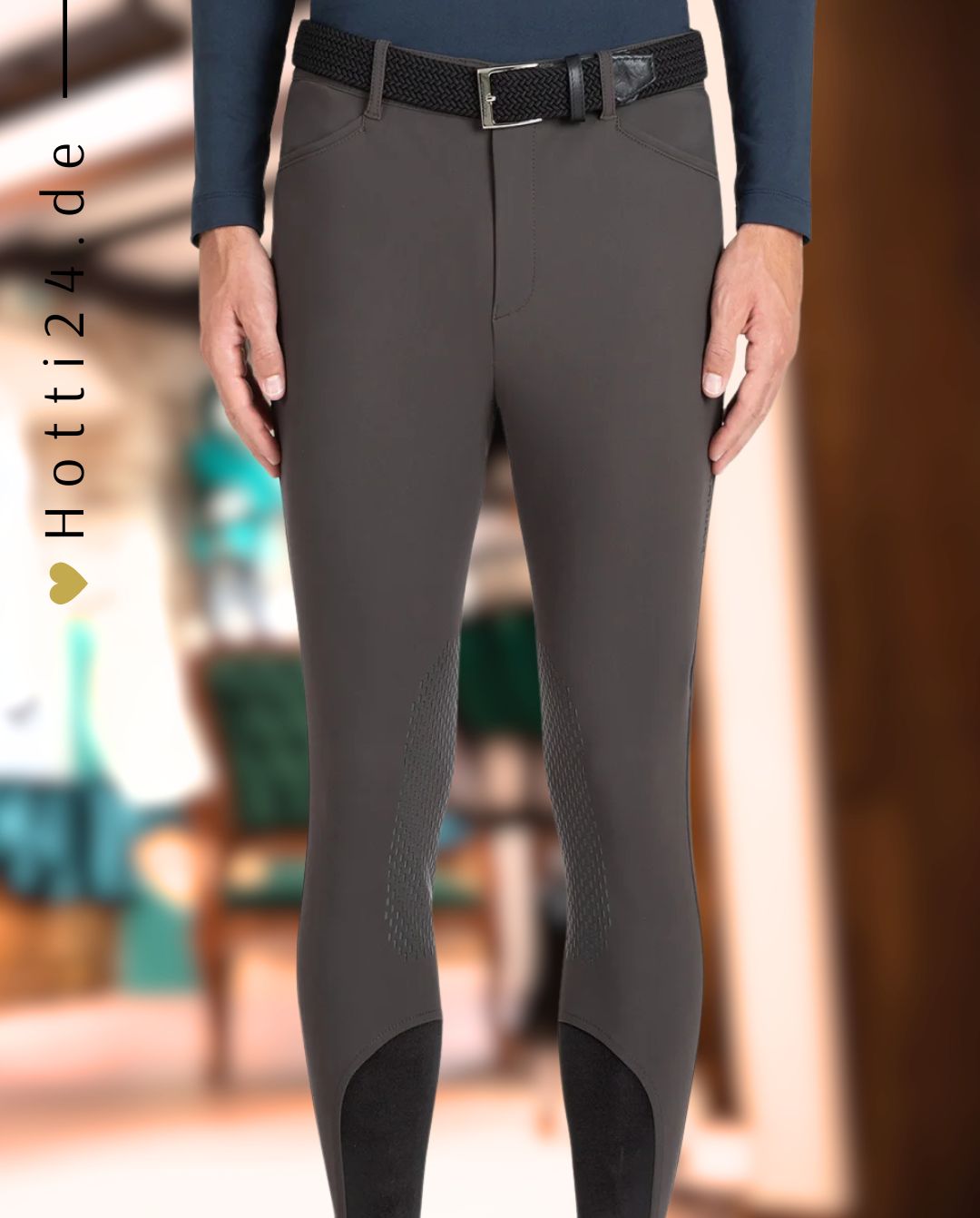 EQUILINE »Reithose Elark KnieGrip Lakritze