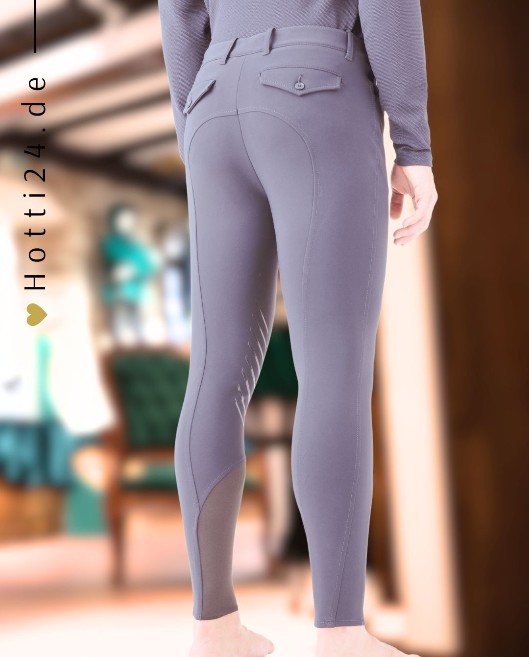 EQUILINE »Reithose Rolf KnieGrip Grey