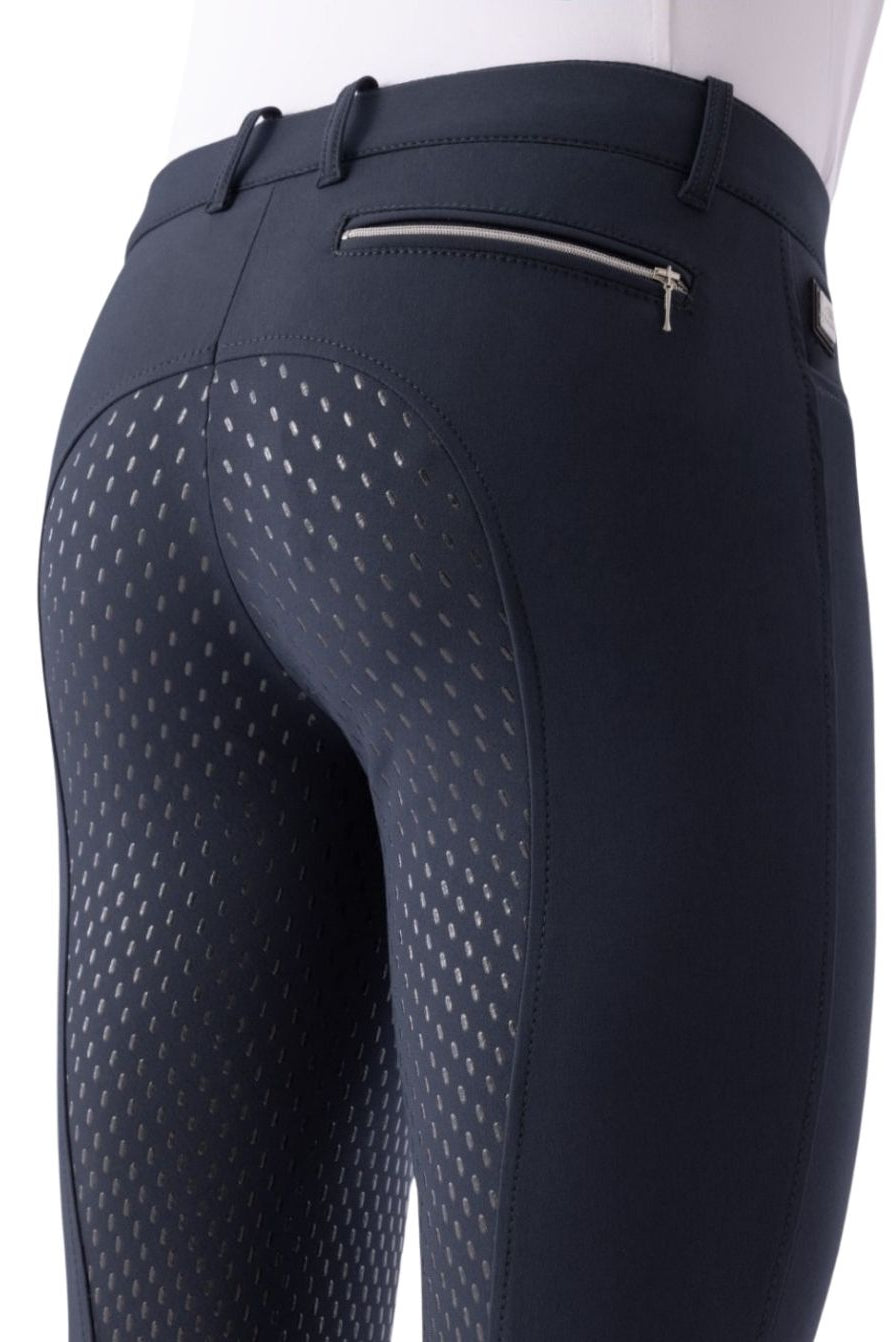 Equiline "Men's Breeches Walnut FullGrip Blue