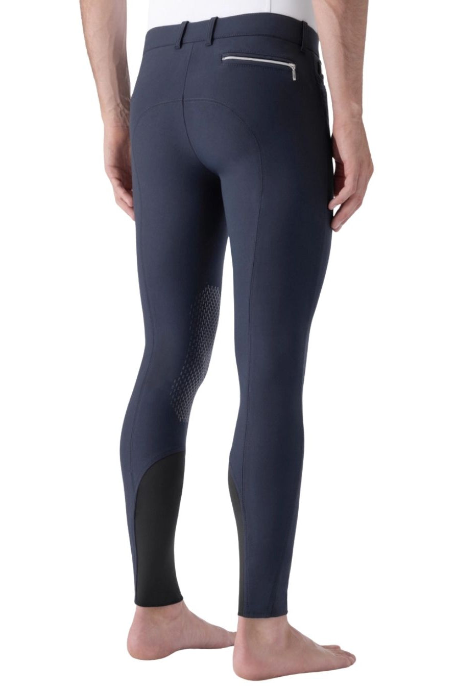 Equiline "Men's Breeches Willow KnieGrip Blue