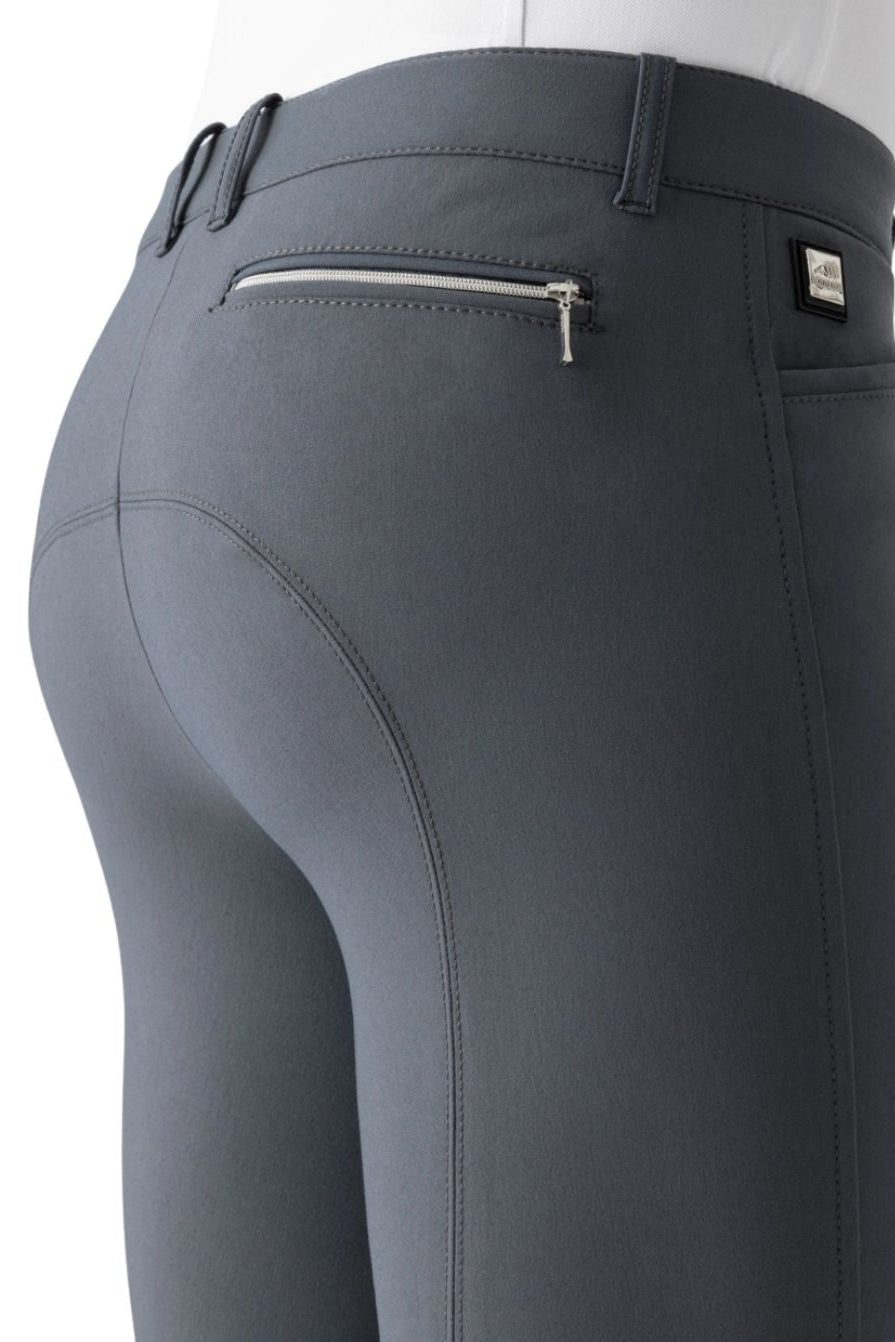 Equiline "Men's Breeches Willow Knee Grip Grey