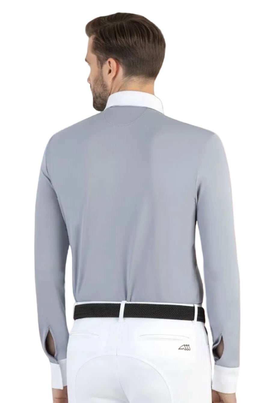 Equiline "Men's Competition Shirt Citrec Graffiti Grey