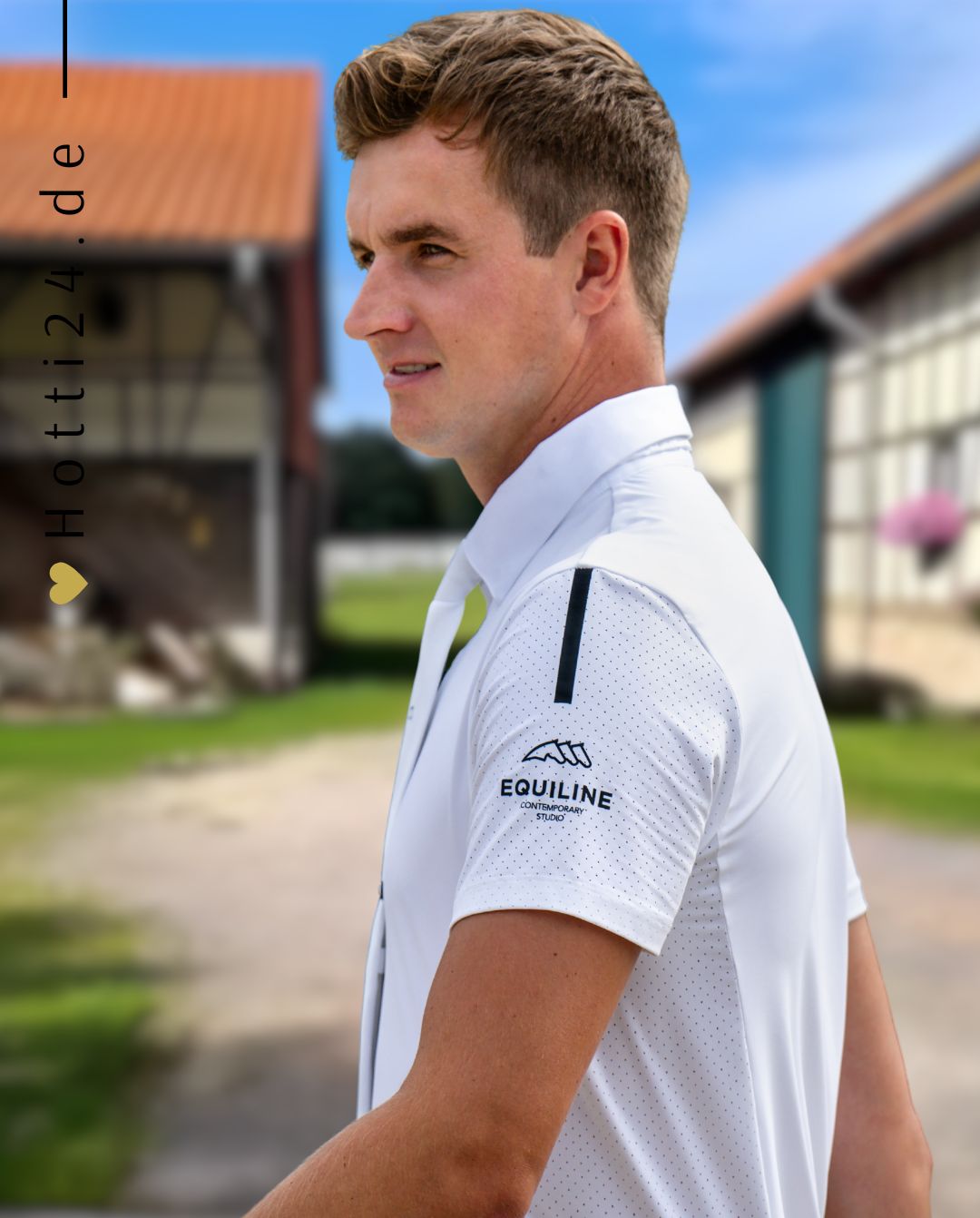 EQUILINE »Turniershirt Cooac White