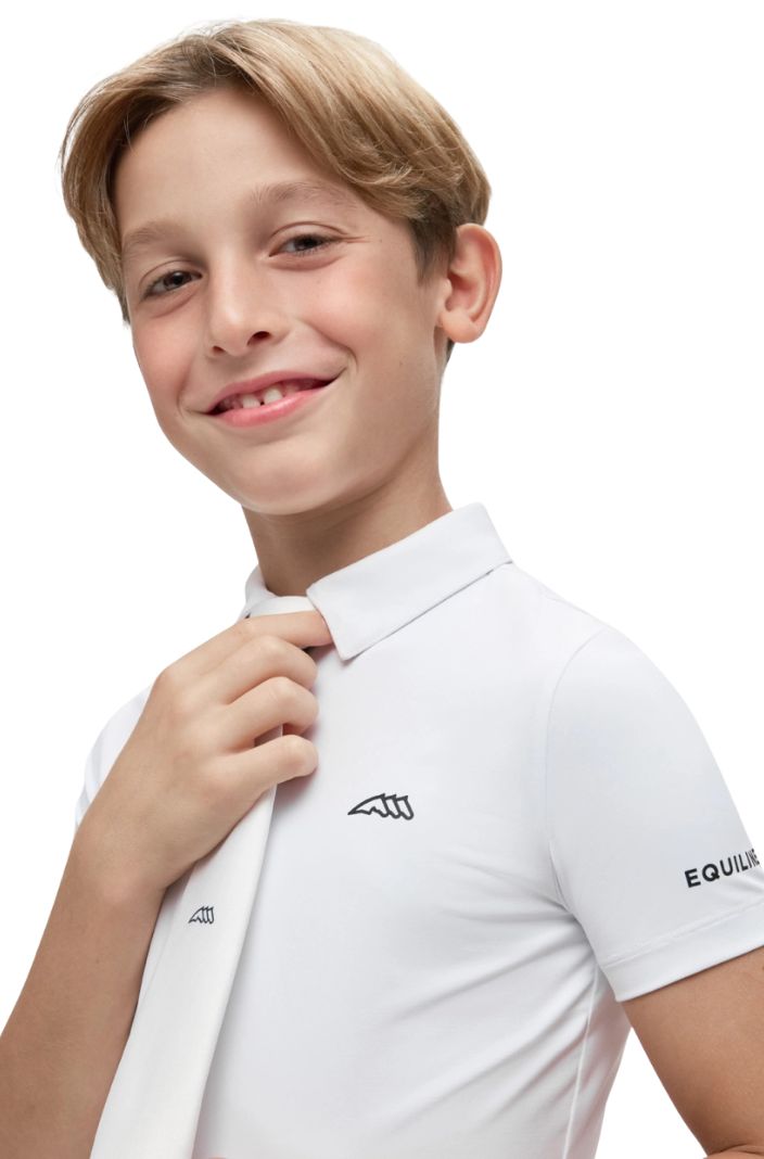 Equiline Turniershirt Eqjeremyk Weiß