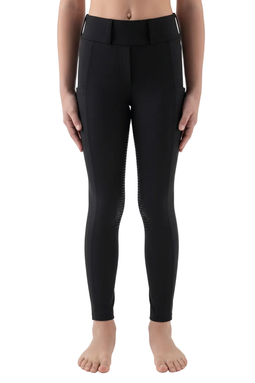 Equiline »Kinder Reitleggings Eqgensif FullGrip Black