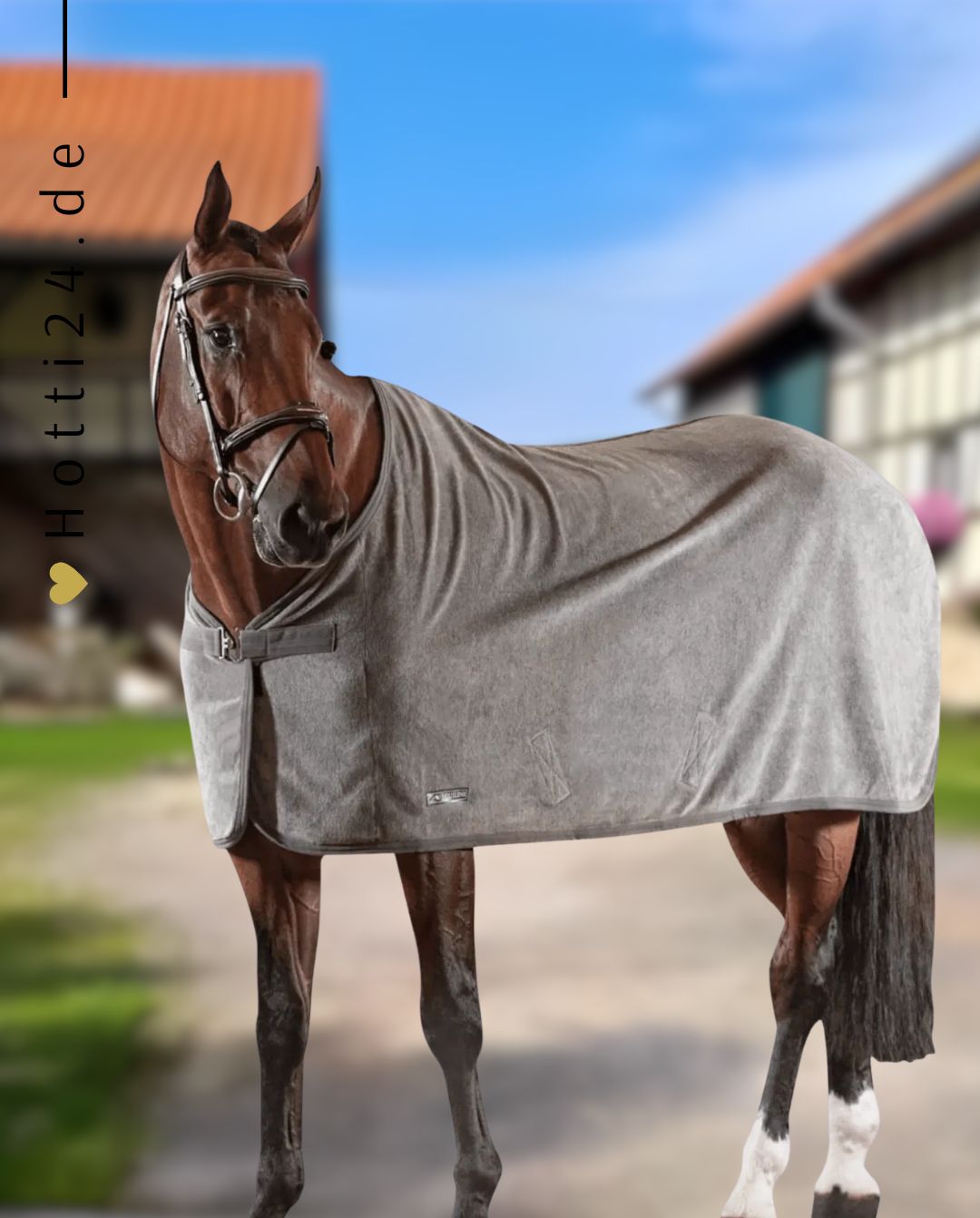 EQUILINE »Abschwitzdecke Hugo Grey